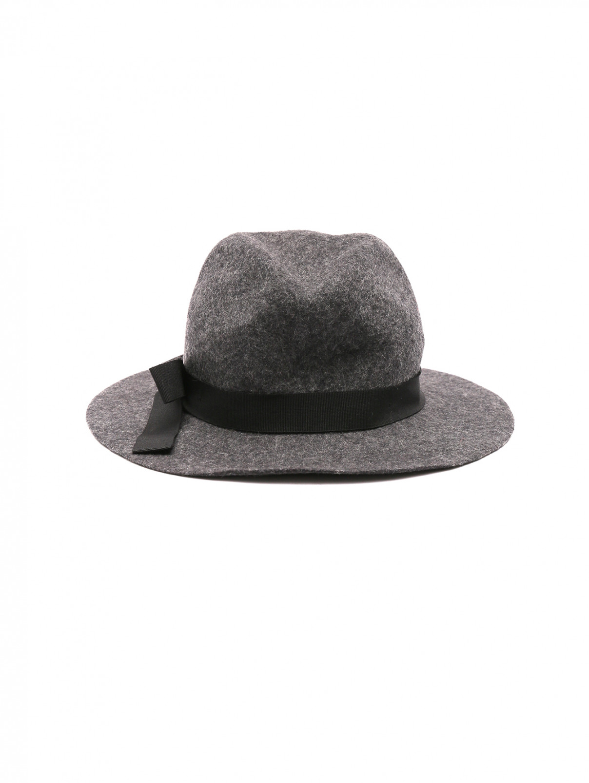 Шляпа из шерсти с контрастной отделкой PennyBlack  –  Обтравка1  – Цвет:  Серый