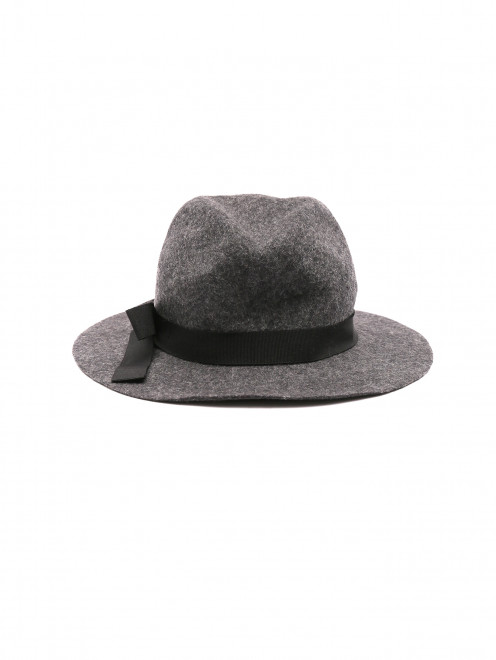 Шляпа из шерсти с контрастной отделкой - Обтравка1