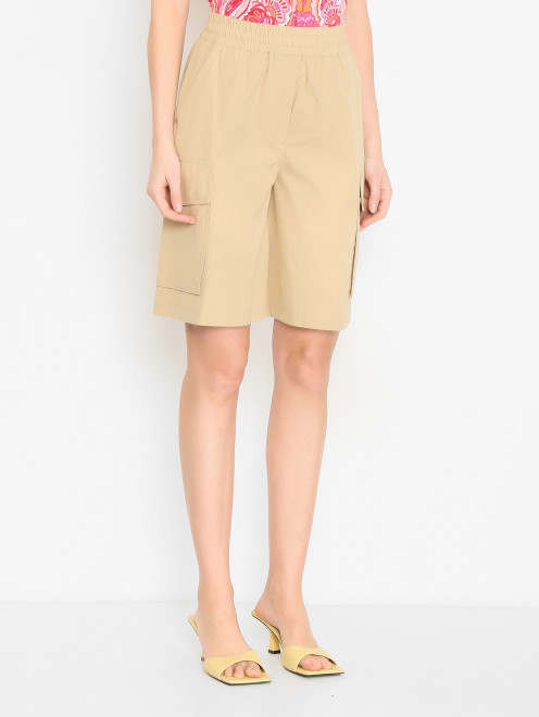 Шорты-карго на резинке Weekend Max Mara - МодельВерхНиз