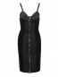 Платье из шерсти с контрастной отделкой Jean Paul Gaultier  –  Общий вид