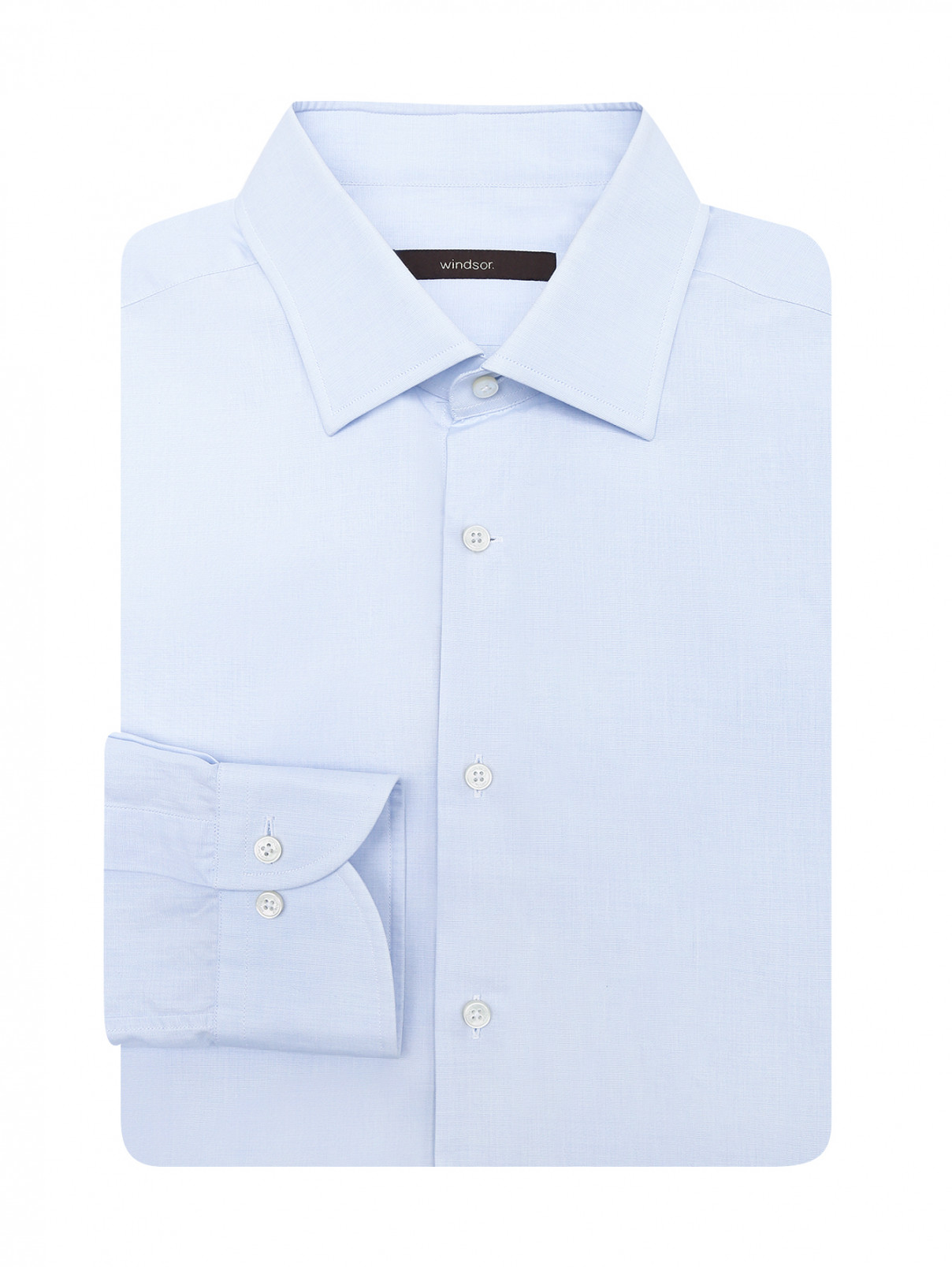 Рубашка из хлопка однотонная Windsor  –  Общий вид