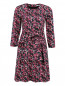 Приталенное платье из хлопка с узором Max&Co  –  Общий вид