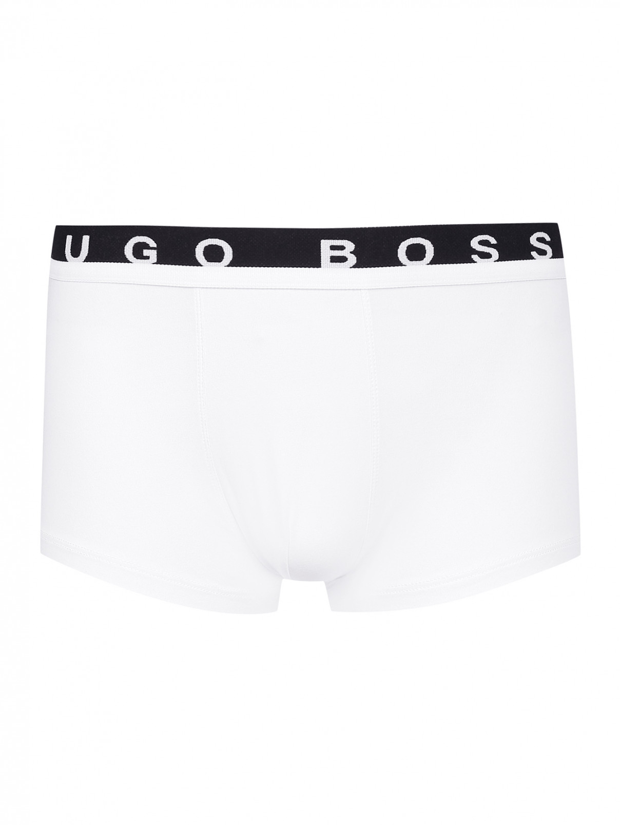 Трусы-боксеры из хлопка Hugo Boss  –  Общий вид  – Цвет:  Белый