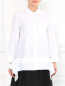 Блуза из хлопка с накладным карманом Jil Sander  –  Модель Верх-Низ
