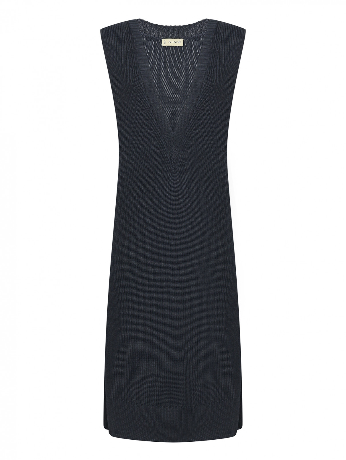 Трикотажное платье из смешанной шерсти Shade  –  Общий вид  – Цвет:  Серый