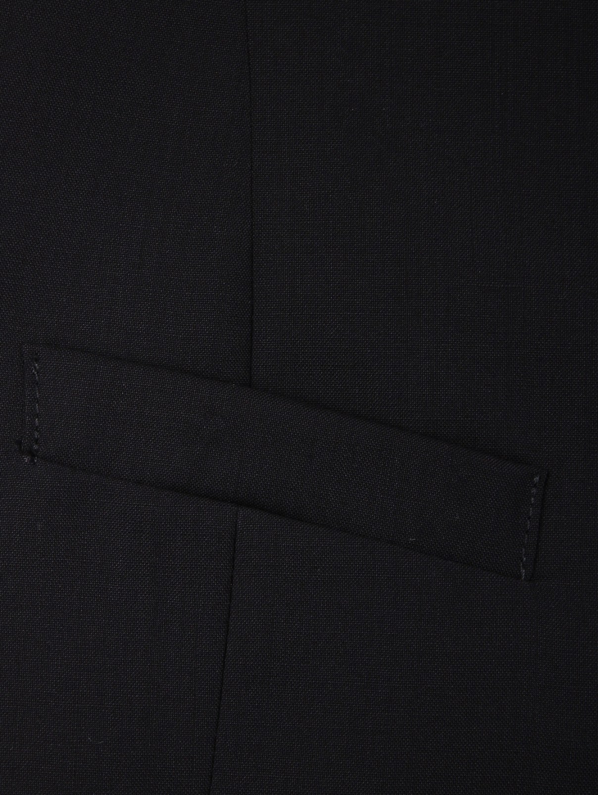 Жилет из шерсти с карманами Dal Lago  –  Деталь2  – Цвет:  Черный