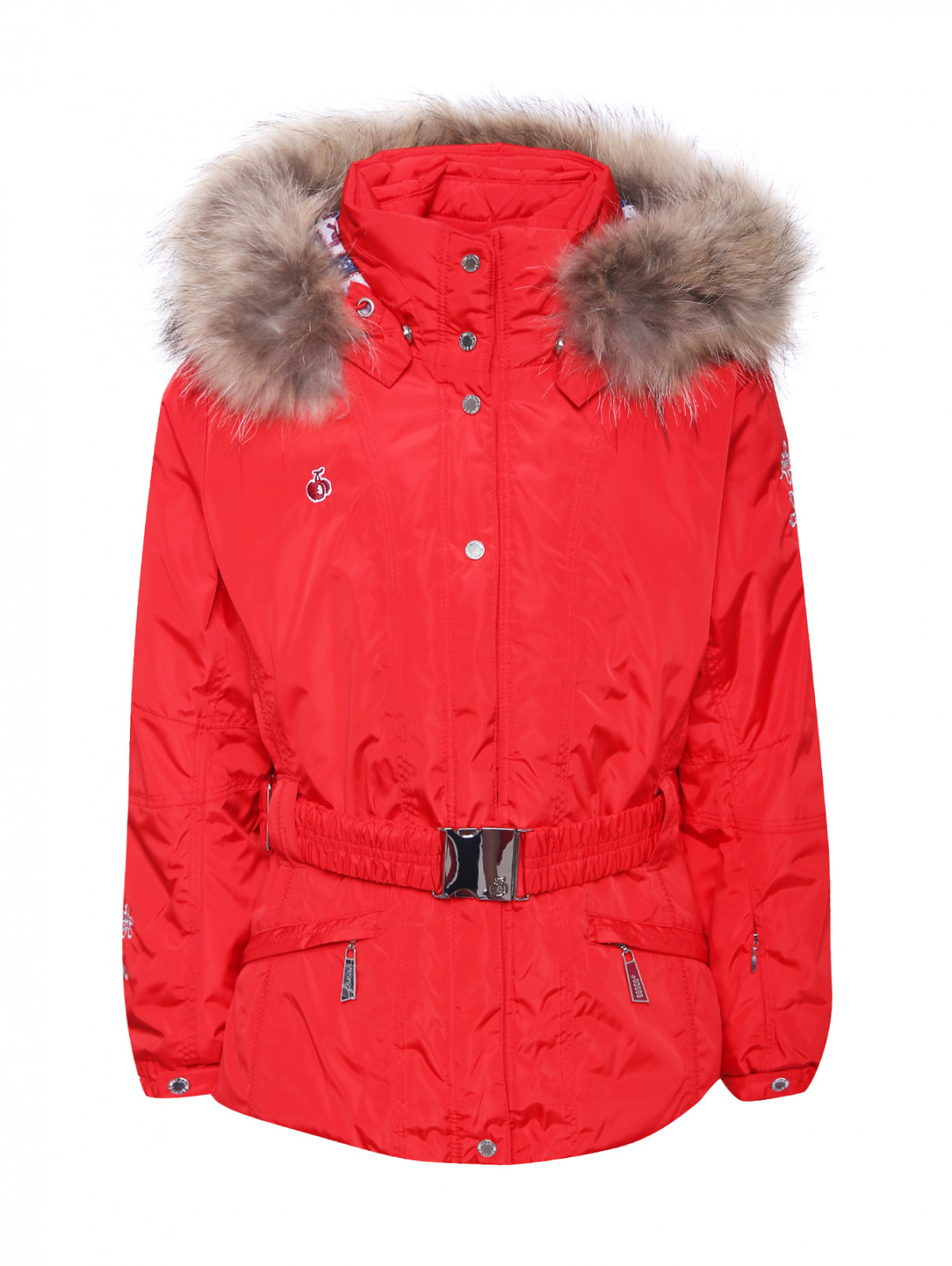 Куртка утепленная с поясом BOSCO  –  Общий вид  – Цвет:  Красный