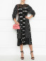Платье из шелка в горох с кружевной отделкой Marc Jacobs  –  МодельОбщийВид