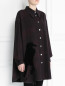 Блуза свободного кроя с принтом и контрастной отделкой Marc Jacobs  –  Модель Верх-Низ