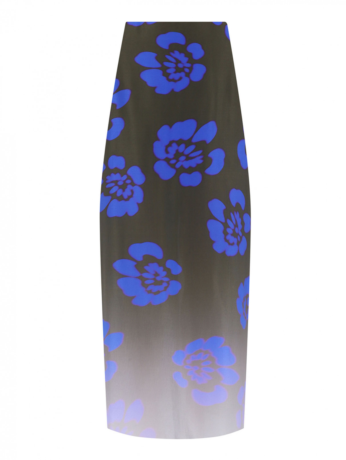 Юбка из шелка с цветочным узором Nina Ricci  –  Общий вид  – Цвет:  Узор