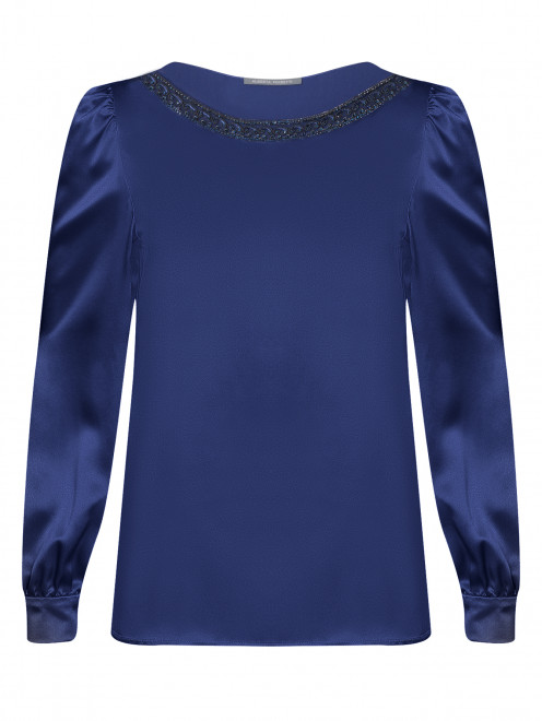 Блуза из шелка с декоративной отделкой  Alberta Ferretti - Общий вид