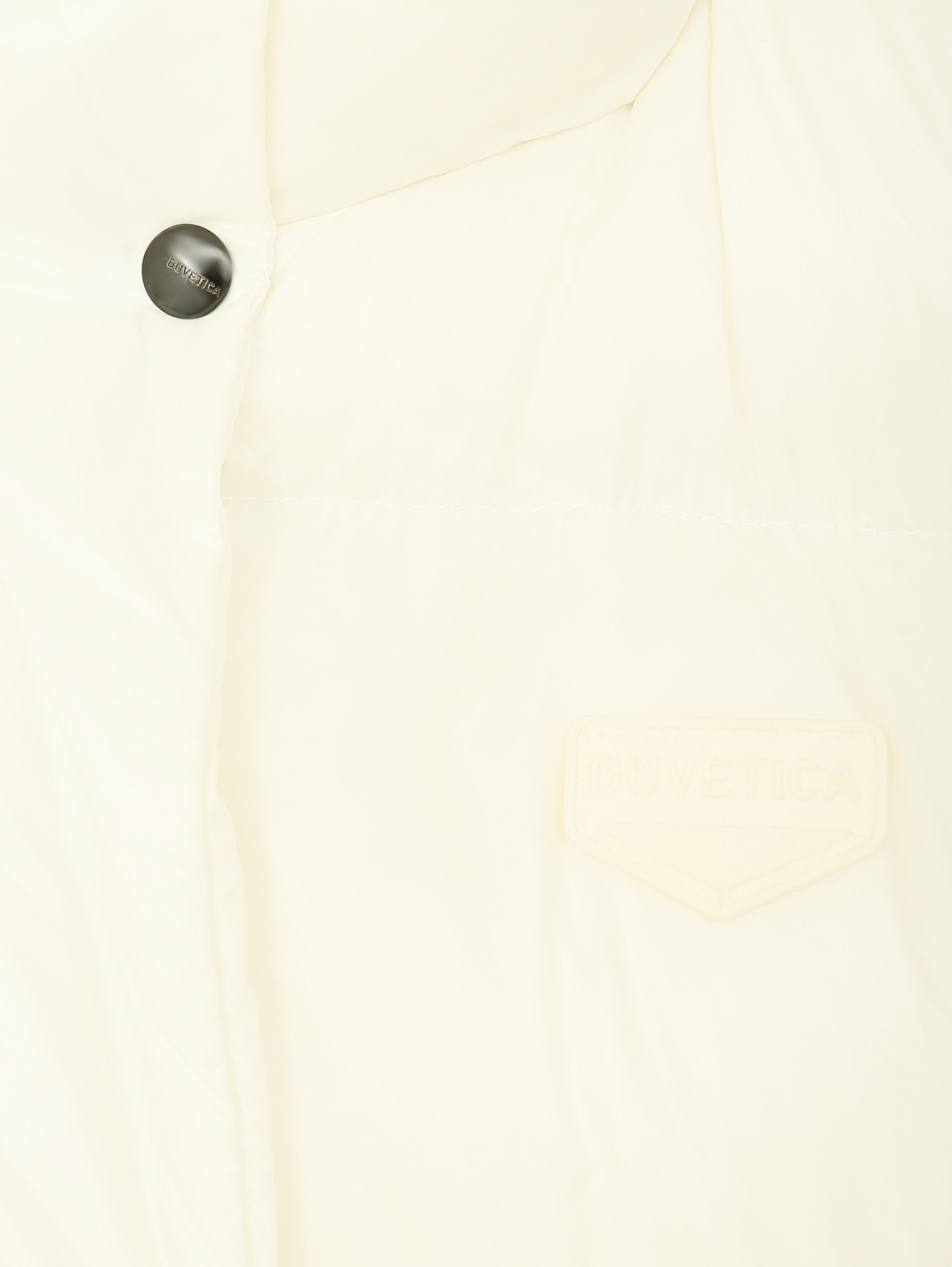 Пуховик на молнии с карманами Duvetica  –  Деталь  – Цвет:  Белый