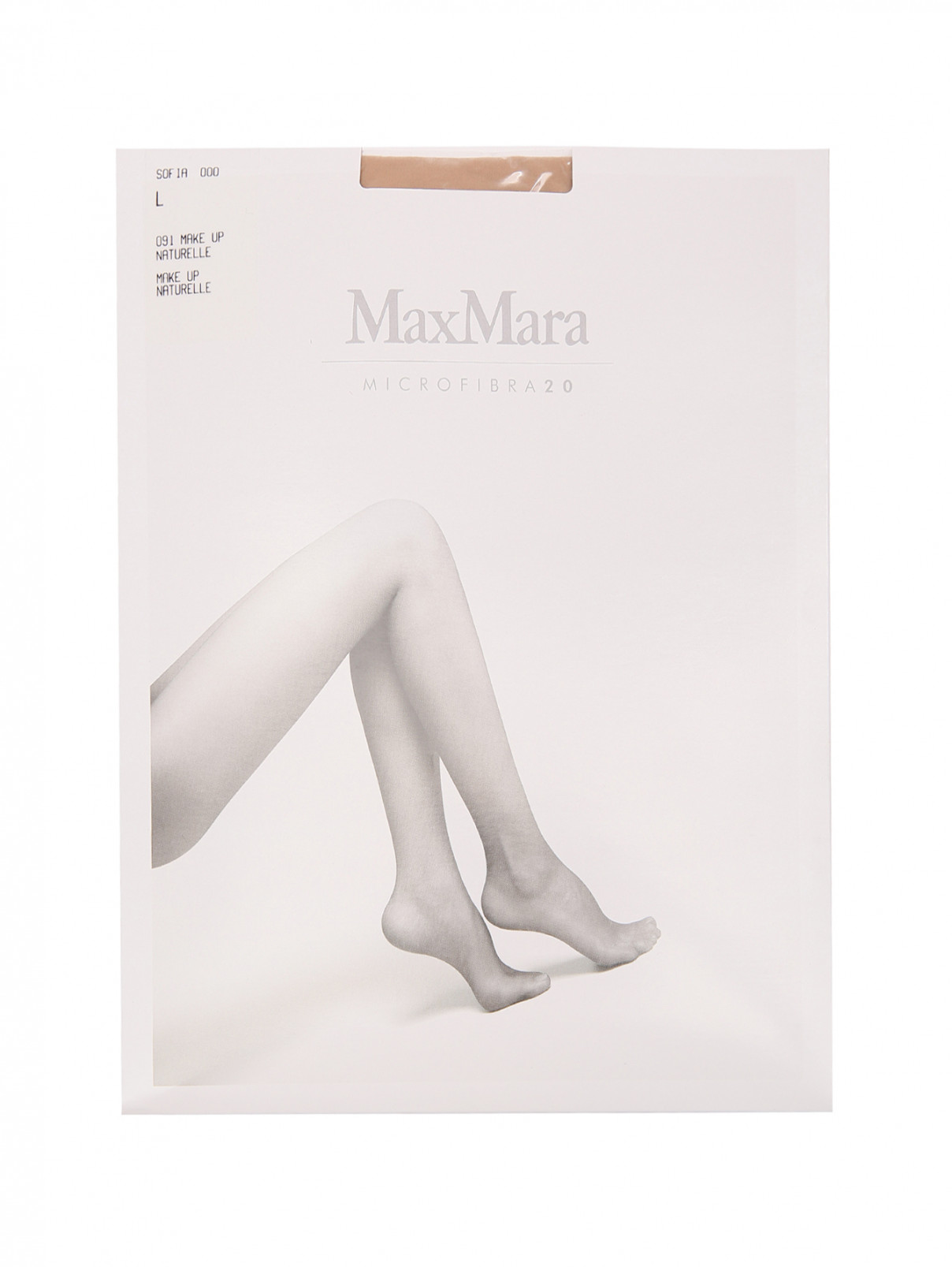 Колготки Microfibra 20 Max Mara  –  Общий вид  – Цвет:  Бежевый
