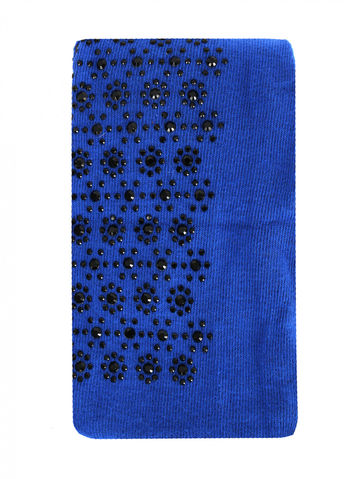 Колготки декорированные стразами MiMiSol  –  Общий вид  – Цвет:  Синий