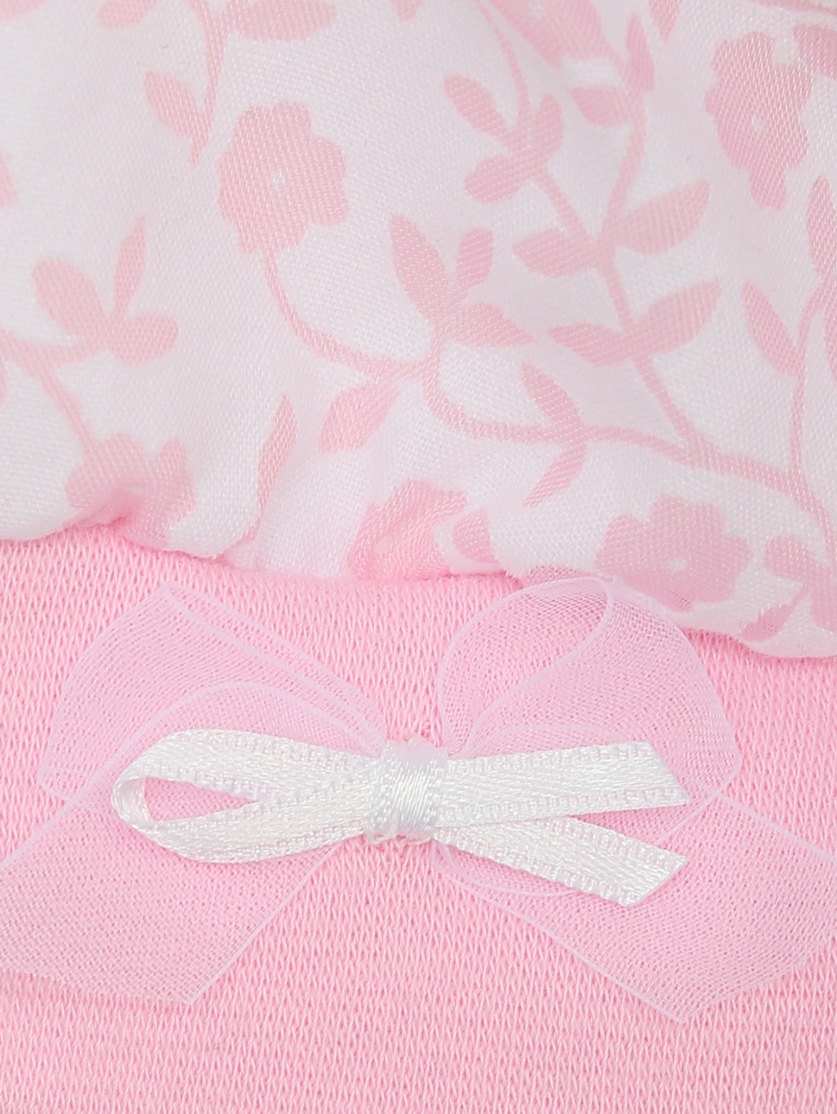 Бандана из хлопка с цветочным принтом Maximo  –  Деталь  – Цвет:  Розовый