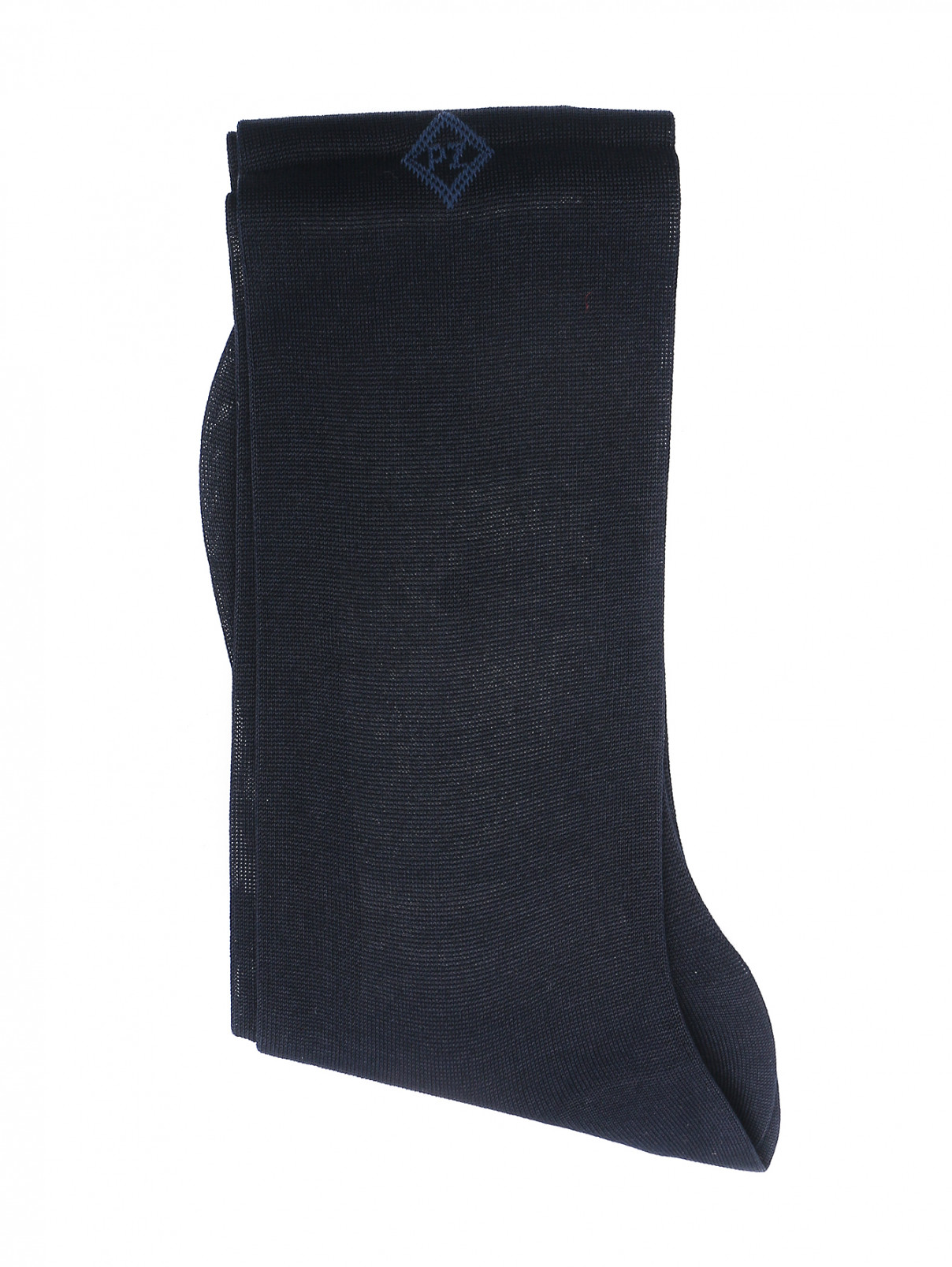 Однотонные носки из хлопка Pal Zileri  –  Общий вид  – Цвет:  Синий
