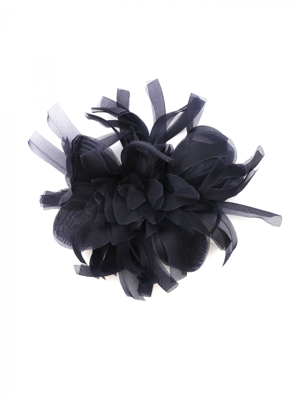 Брошь из текстиля в форме цветка Persona by Marina Rinaldi  –  Общий вид  – Цвет:  Синий