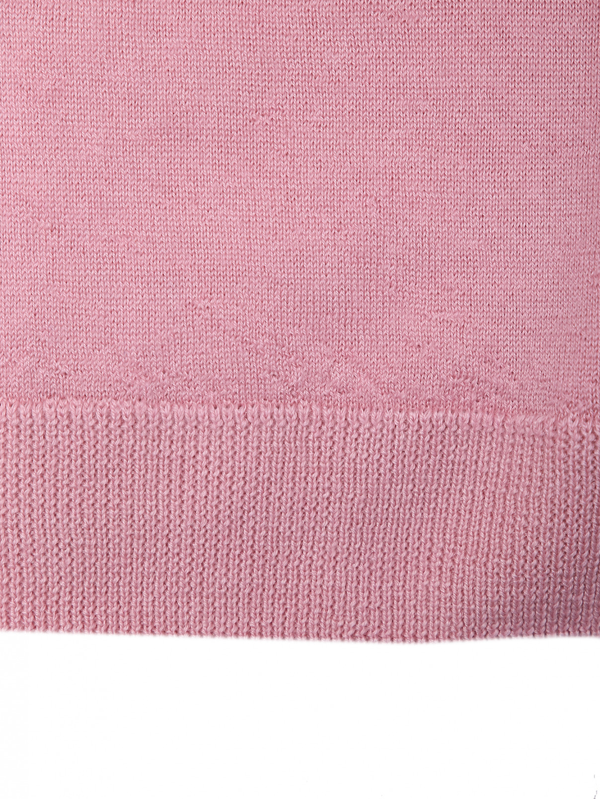 Однотонная водолазка из кашемира и шелка Aurora  –  Деталь1  – Цвет:  Розовый