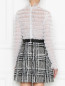 Платье кружевное с юбкой в клетку Zuhair Murad  –  МодельВерхНиз1