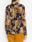 Блуза из шелка с цветами Luisa Spagnoli  –  МодельВерхНиз1
