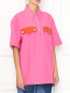 Блуза свободного кроя с короткими рукавами Calvin Klein 205W39NYC  –  МодельВерхНиз