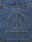 Джинсы из хлопка свободного кроя Love Moschino  –  Деталь1