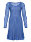 Платье-мини из шелка с длинным рукавом Alberta Ferretti  –  Общий вид