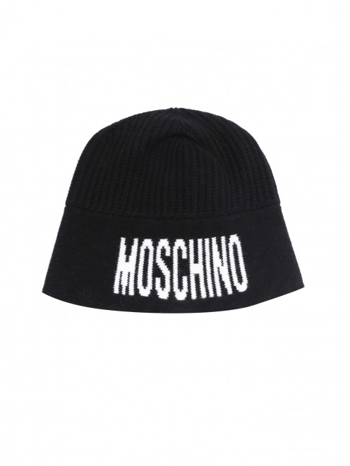 Шапка из смешанной шерсти с логотипом  Moschino - Общий вид