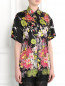 Блуза из шелка с абстрактным узором Jean Paul Gaultier  –  Модель Верх-Низ