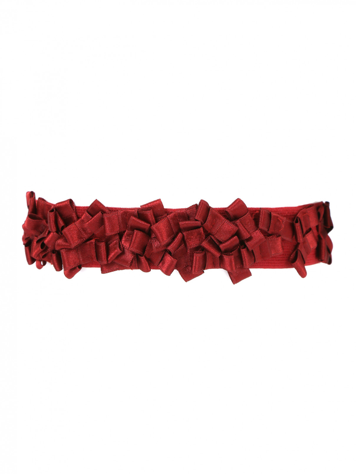 Подвязка с декором La Perla  –  Общий вид  – Цвет:  Красный
