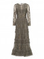 Платье, декорированное бисером Alberta Ferretti  –  Общий вид
