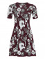 Трикотажное платье-мини с узором Kenzo  –  Общий вид
