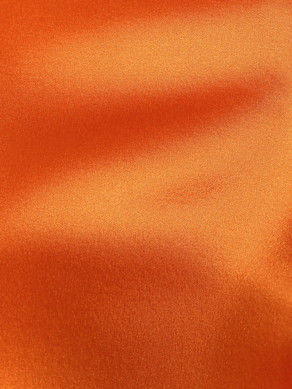 Удлиненная блуза из шелка с кружевной отделкой Marina Rinaldi  –  Деталь  – Цвет:  Оранжевый