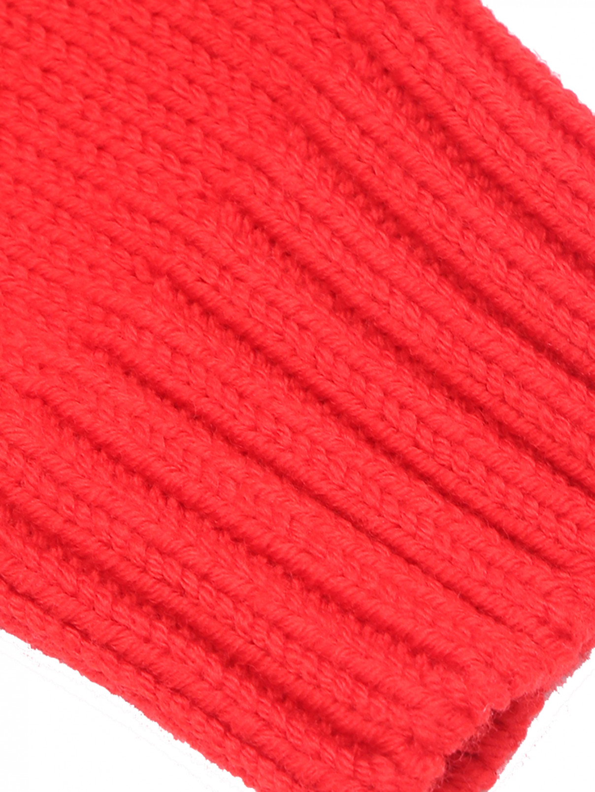 Джемпер из шерсти с аппликацией PT Torino  –  Деталь  – Цвет:  Красный
