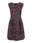 Платье из смешанного хлопка с цветочным принтом BOSCO  –  Общий вид