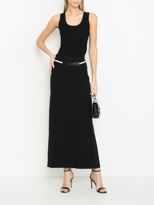 Трикотажный топ в рубчик Weekend Max Mara - МодельОбщийВид