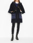 Пальто из шерсти с капюшоном Luisa Spagnoli  –  МодельОбщийВид