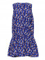 Платье-мини из шелка с узором свободного кроя Stella McCartney  –  Общий вид