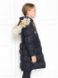 Стеганое пальто с капюшоном Ermanno Scervino Junior  –  МодельВерхНиз2