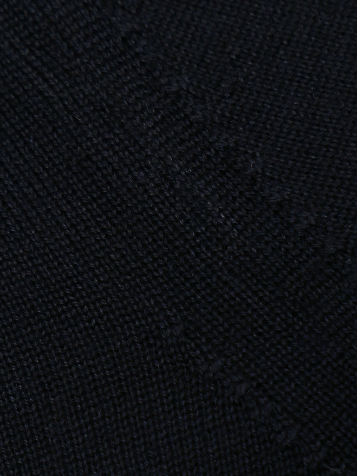 Однотонный джемпер из шерсти и шелка Bertolo  –  Деталь  – Цвет:  Синий