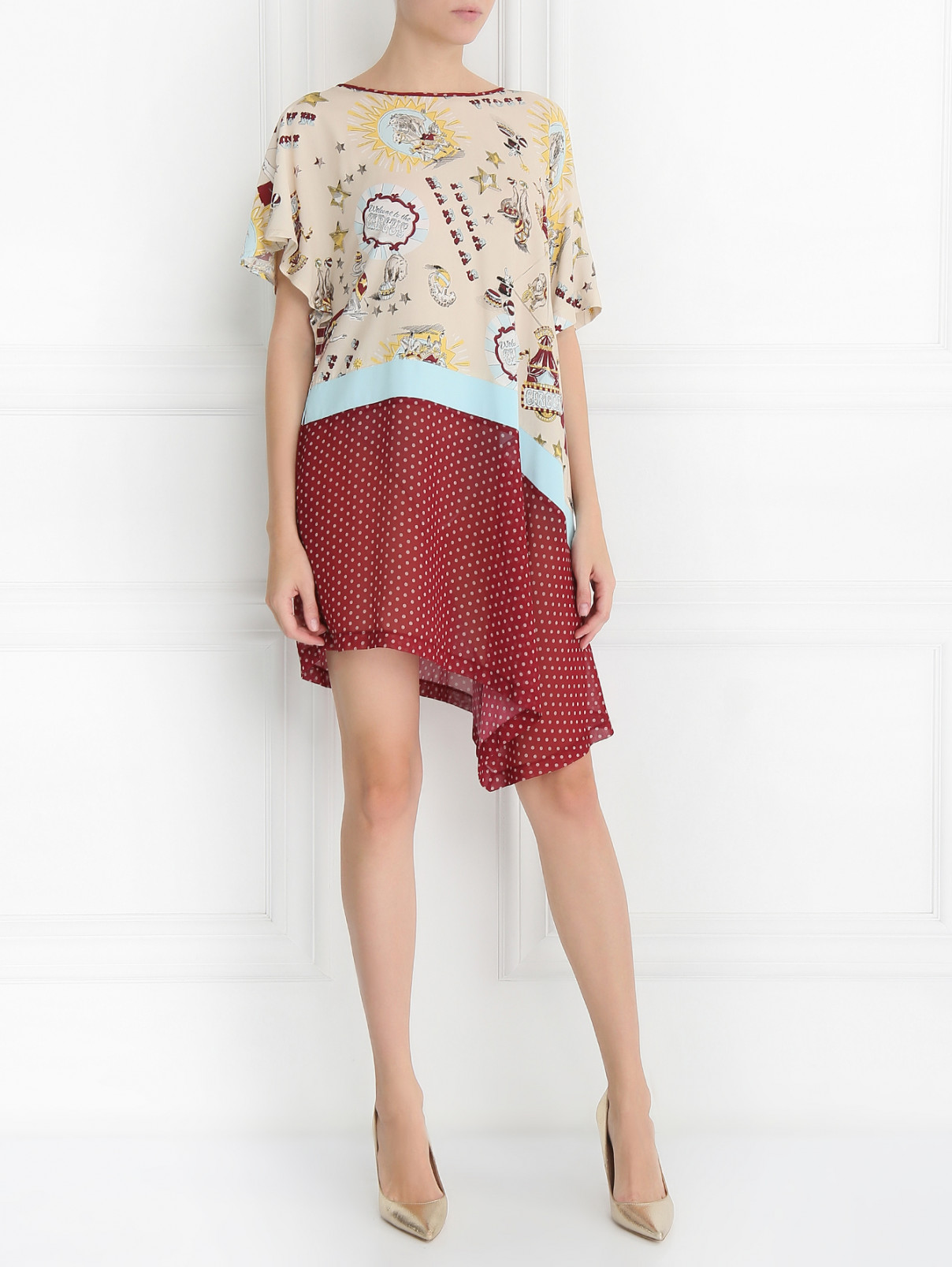 Платье с узором I'M Isola Marras  –  Модель Общий вид  – Цвет:  Узор
