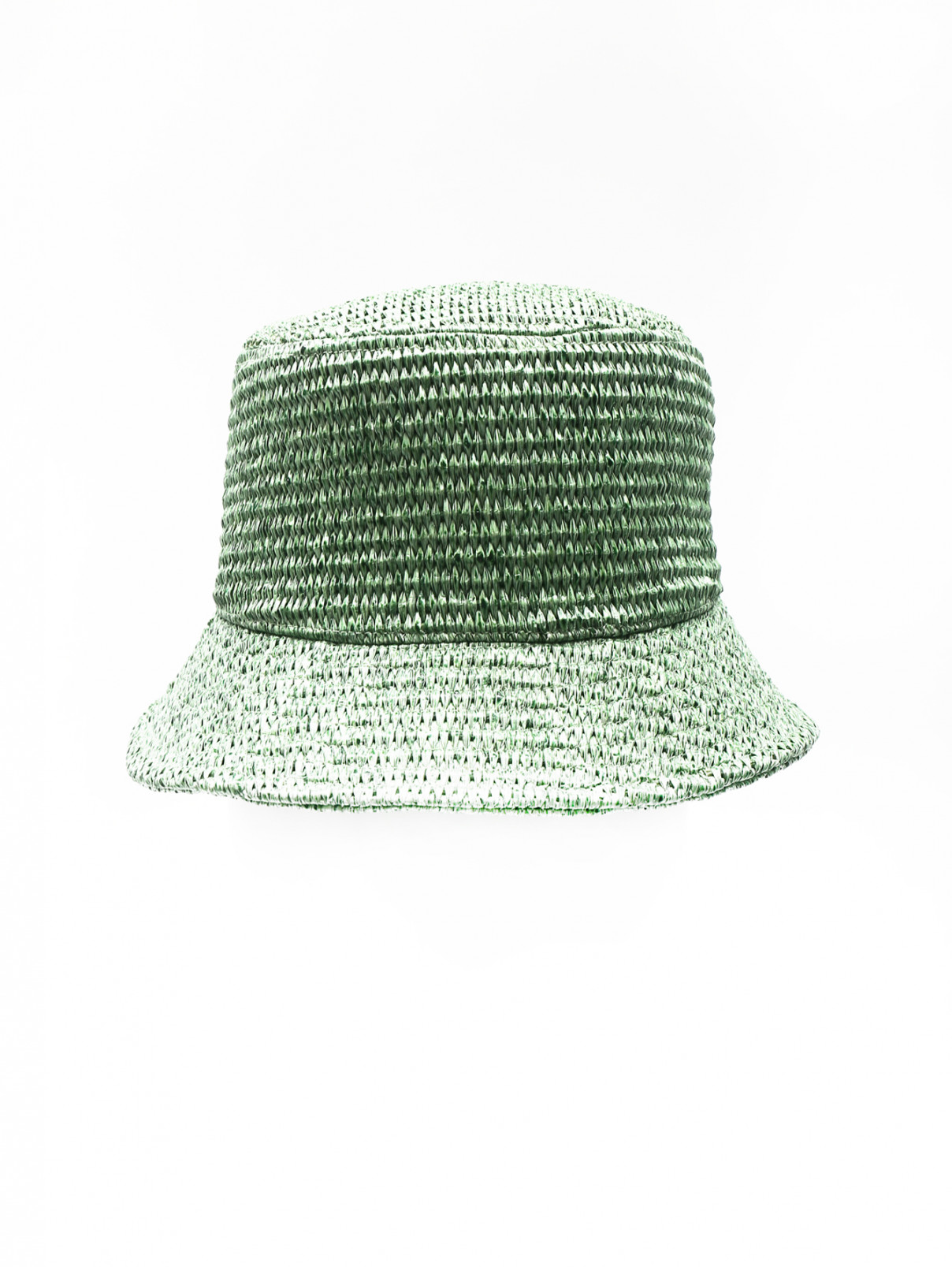 Плетеная шляпа со средними полями Weekend Max Mara  –  Общий вид  – Цвет:  Зеленый