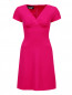 Шерстяное платье-футляр с V-образным вырезом Moschino Boutique  –  Общий вид