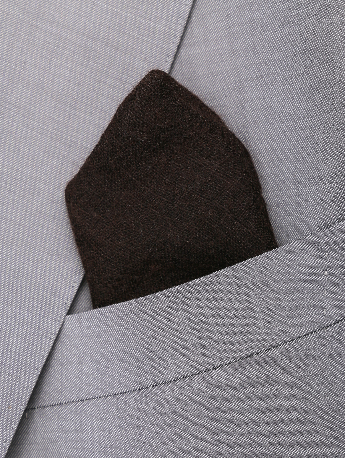 Платок из шерсти с узором LARDINI  –  МодельОбщийВид  – Цвет:  Коричневый