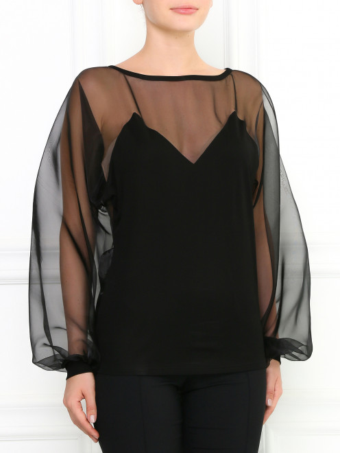 Блуза с объемными рукавами Jean Paul Gaultier - Модель Верх-Низ