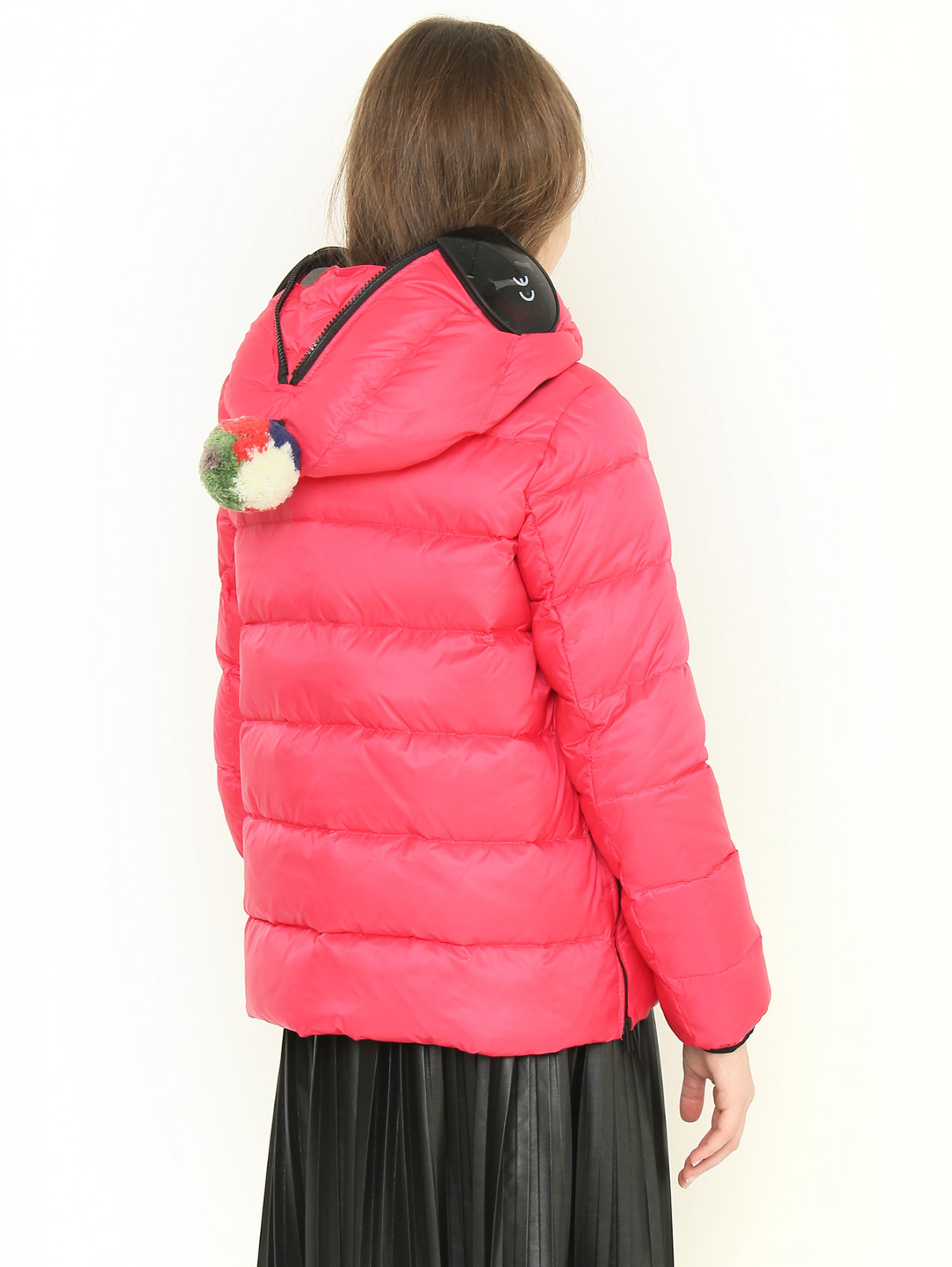 Куртка с капюшоном-шлемом Ai Riders  –  МодельВерхНиз1  – Цвет:  Розовый