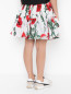 Юбка из хлопка с цветочным узором Dolce & Gabbana  –  МодельВерхНиз1