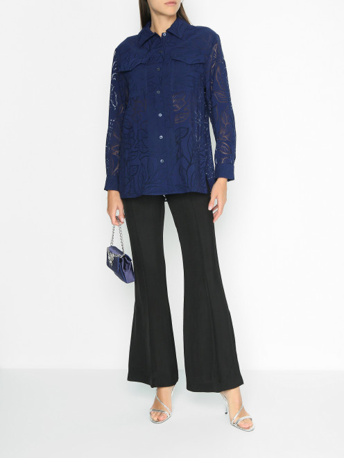 Блуза с накладными карманами Alberta Ferretti - МодельОбщийВид