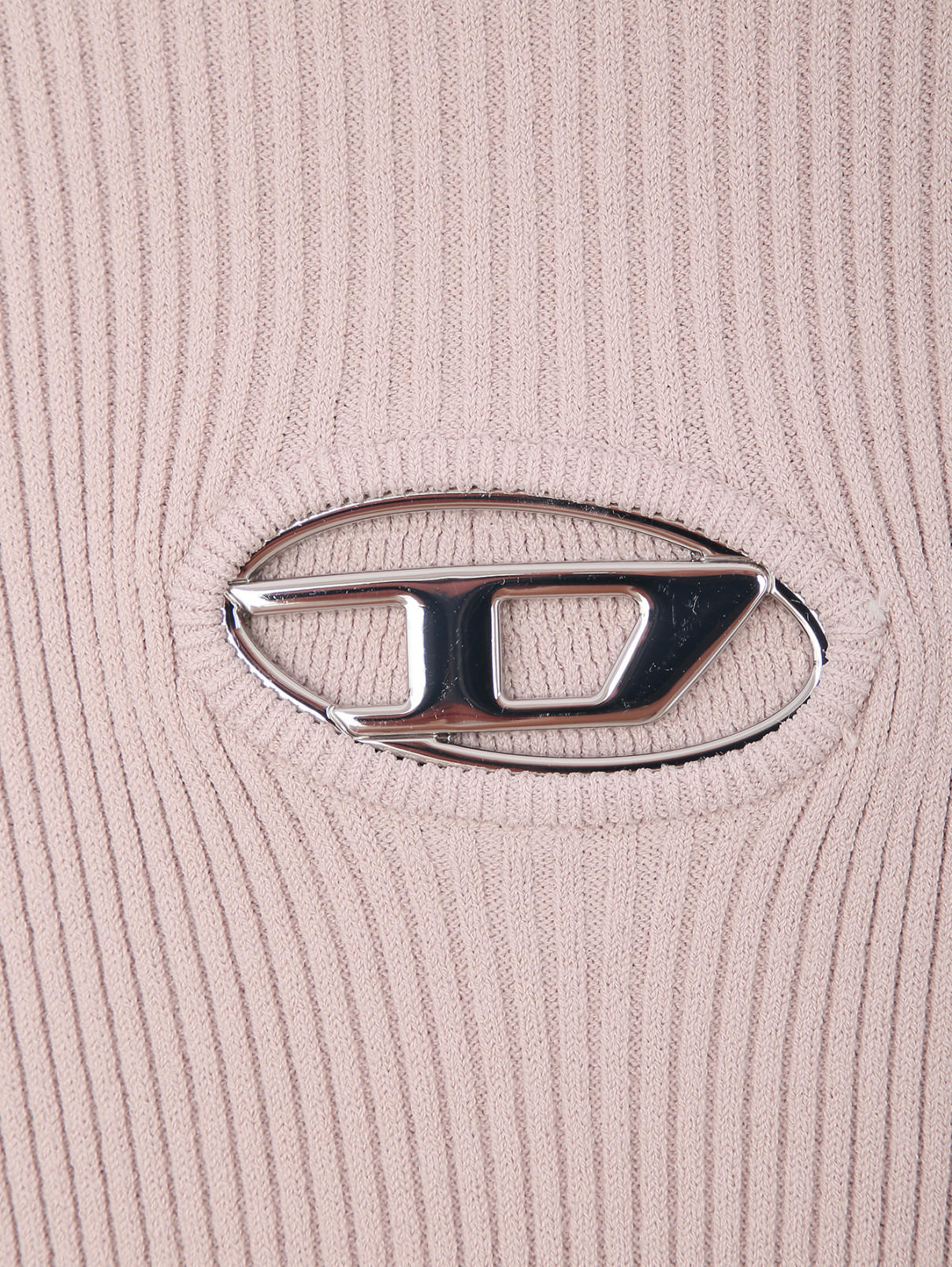 Трикотажное платье из вискозы Diesel  –  Деталь1  – Цвет:  Розовый