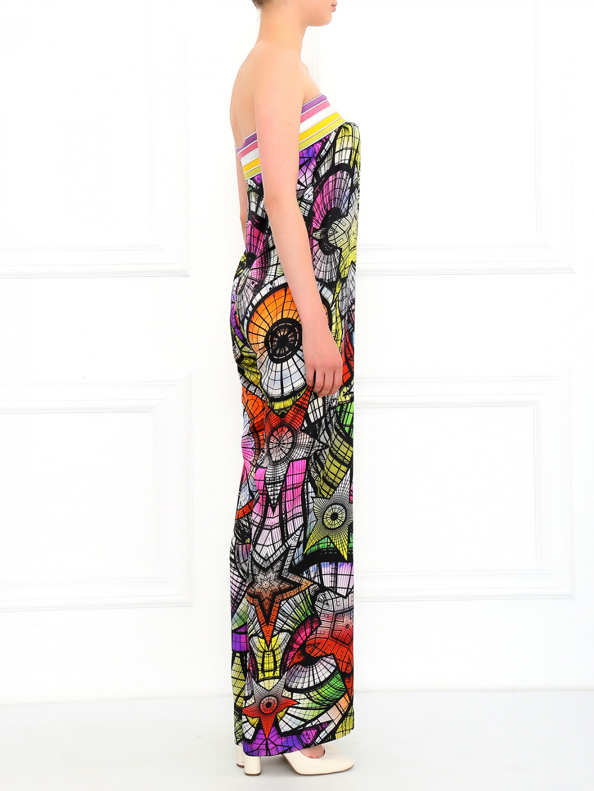 Комбинезон из шелка с узором Jean Paul Gaultier  –  Модель Верх-Низ2  – Цвет:  Узор
